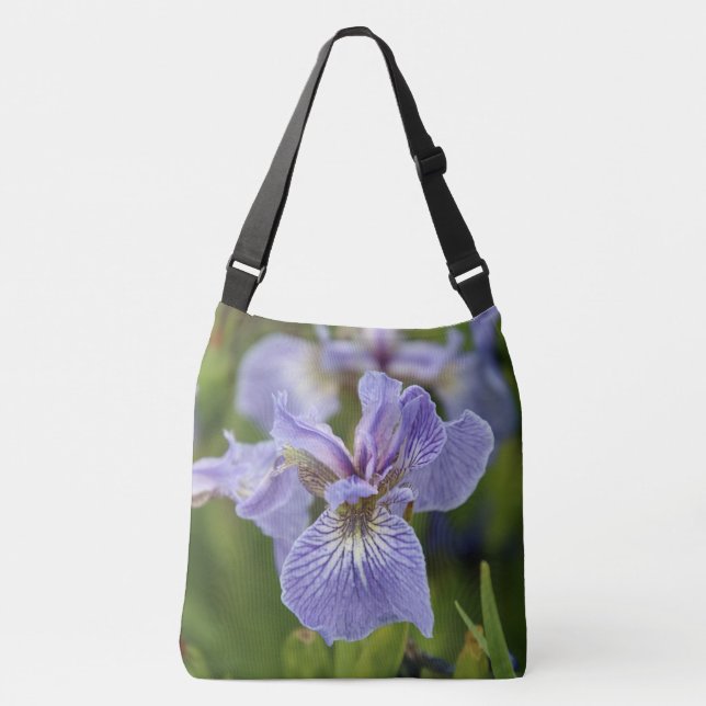 Wild Iris Purple Flower Bag (Front)