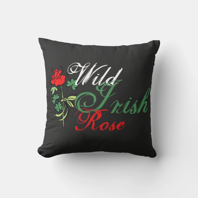 Wild Irish Rose T-Shirt Cushion (Front)