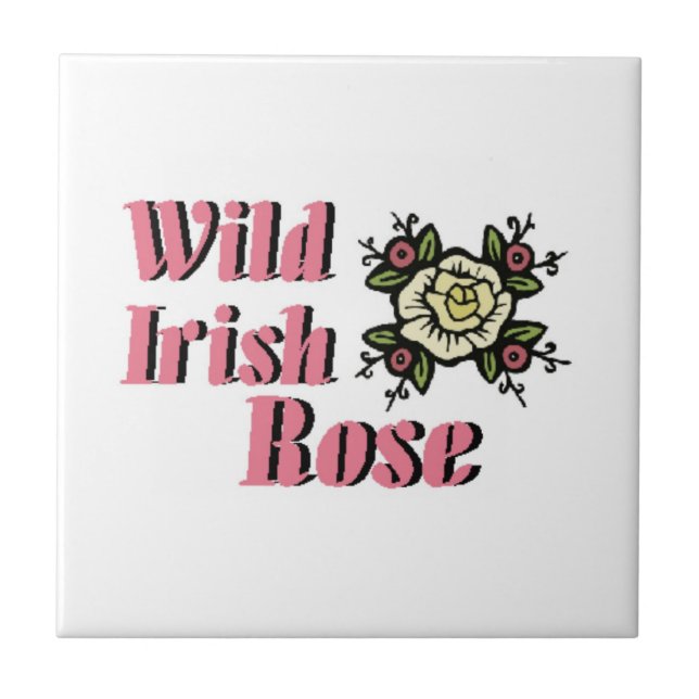 Wild irish Rose Tile (Front)