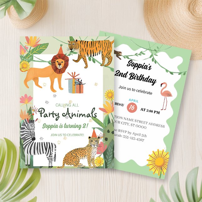 Wild Jungle Birthday Invitation (Creator Uploaded)