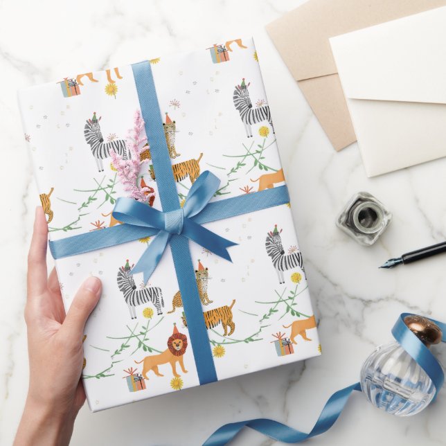 Wild Jungle Birthday Wrapping Paper (Gifting)