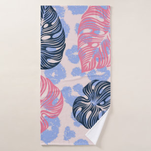 Wild jungle seamless pattern,background with hand bath towel