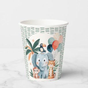 Wild Jungle Theme Birthday Party Paper Cups