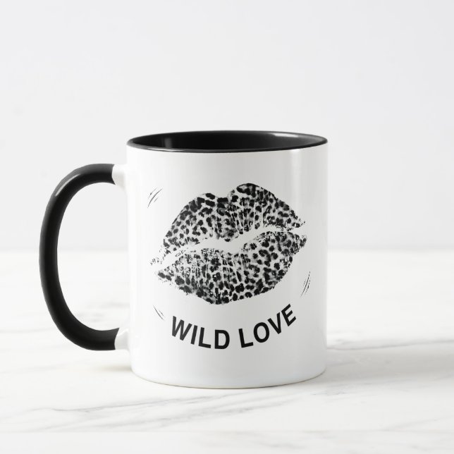 Wild Kiss Graphic Tee Mug (Left)