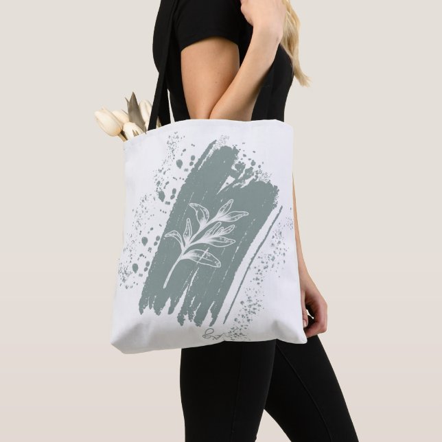 Wild Leaf Doodles Mother Quote   Tote Bag (Close Up)