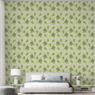 Wild Leaves on a Wallpaper