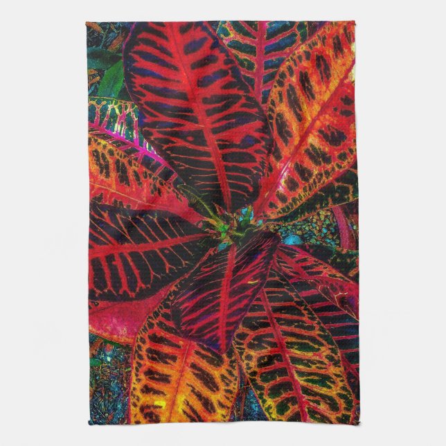 Wild Leaves Tea Towel (Vertical)