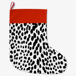 Wild Leopard Energy – Bold Animal Print Fashion Large Christmas Stocking