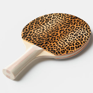 Wild Leopard Energy – Bold Animal Print Fashion Ping Pong Paddle