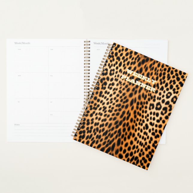 Wild Leopard Energy – Bold Animal Print Fashion Planner (Display)