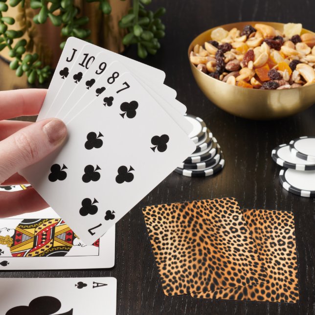 Wild Leopard Energy – Bold Animal Print Fashion Playing Cards (In Situ)