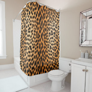 Wild Leopard Energy – Bold Animal Print Fashion Shower Curtain