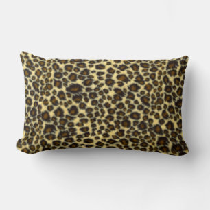 Wild Leopard Print Lumbar Cushion