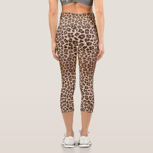 Wild Leopard Print Pattern Leggings – Trendy