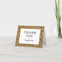 Wild Leopard Print Personal Folded