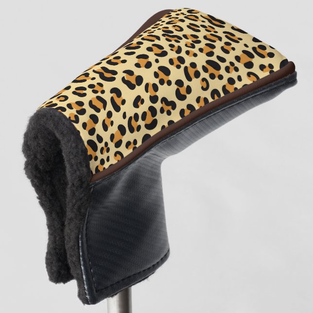 Wild Leopard Skin Golf Head Cover (3/4 Front)