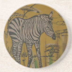 Wild Life Kenya African Safari Zebra.png Coaster