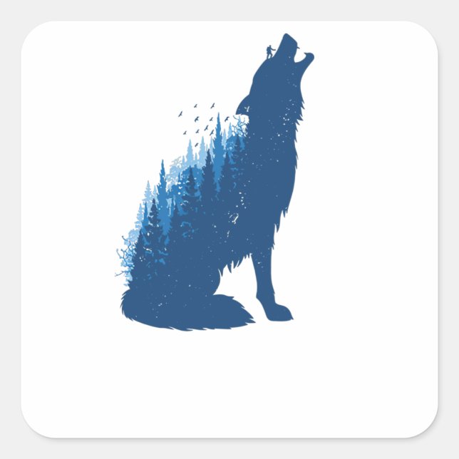 Wild Life Square Sticker (Front)