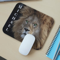 Wild Lion Photo Green eyes Personalised