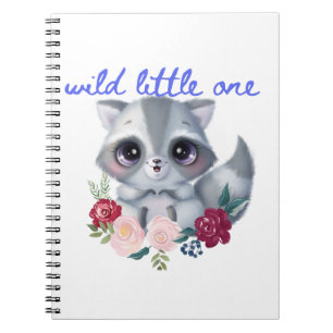 Wild Little One Racoon Notebook
