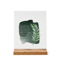 Wild Living Quote Acrylic Sign Imperfect Souls