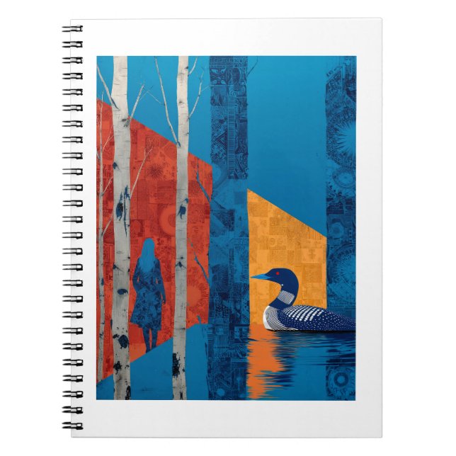 Wild Loon Spiral Photo Notebook (Front)