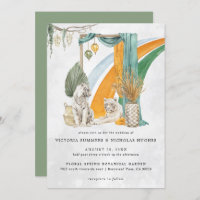 Wild Love | Boho Macrame Tiger Greenery Wedding