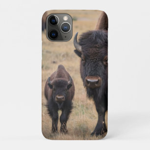 "Wild Love: The Bison and Her Calf" iPhone 11 Pro Case