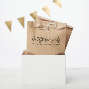 wild love wildflower seeds wedding confetti favour bag