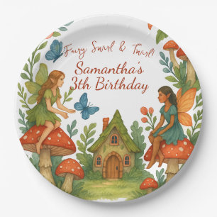 Wild Magical Fairy Garden Birthday Party - Paper Plate