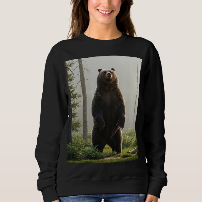 Wild Majesty: The Grizzly Bear T-Shirt Sweatshirt (Front)
