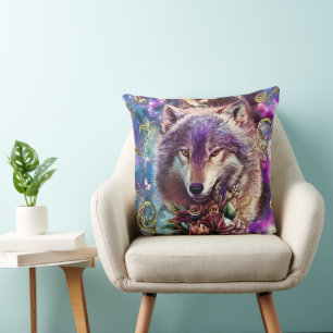Wild Majesty Wolf Cushion