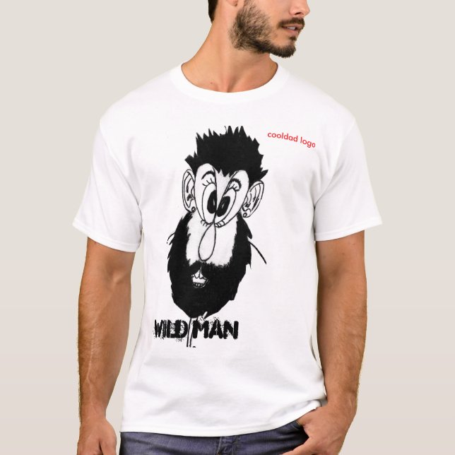 Wild Man, cooldad logo T-Shirt (Front)