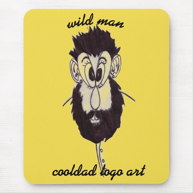 wild man mouse pad (Front)