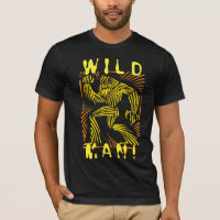 Wild Man WolfMan Woodcut Graphic