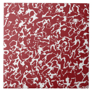 Wild Marble 4 - Red pear wine and White Ceramic Tile