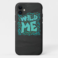 Wild Me Brown and Teal Leopard Design