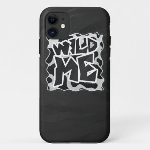 Wild Me Cow Black and White iPhone 11 Case