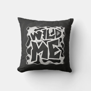 Wild Me Cow Black and White Cushion