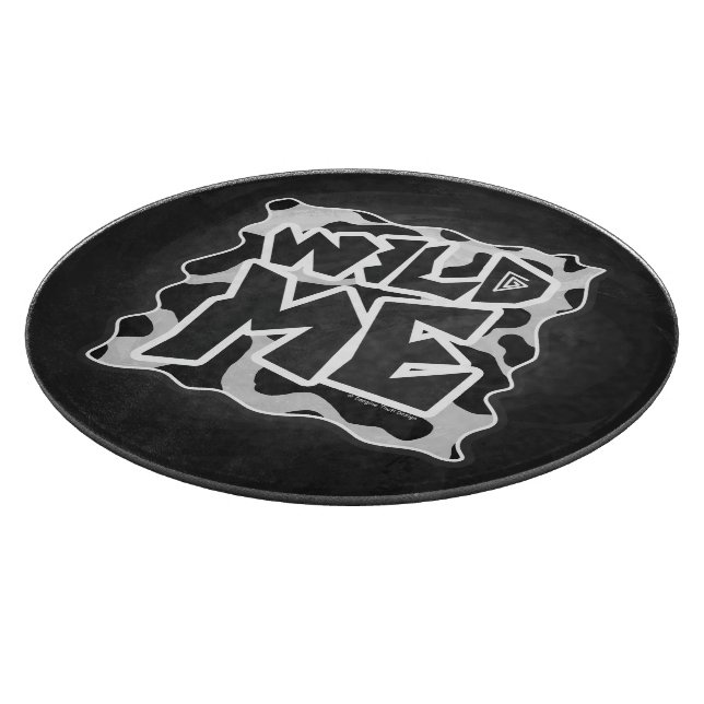 Wild Me Cow Black and White Cutting Board (Corner)