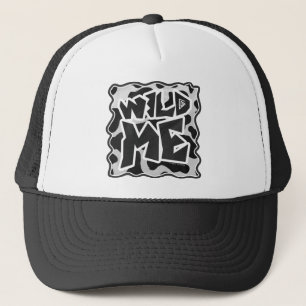 Wild Me Cow Black and White Trucker Hat