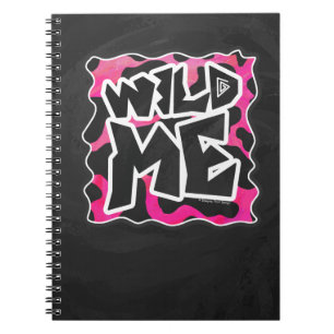 Wild Me Cow Pink and White Notebook