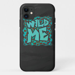 Wild me Dalmatian Brown and Teal Design iPhone 11 Case