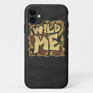 Wild Me Snake Brown and Gold Print iPhone 11 Case