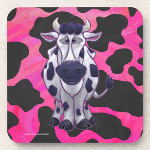 Wild Me Tiger Black and Pink Coaster