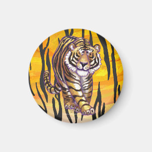 Wild Me Tiger Orange and Black Magnet