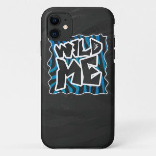 Wild Me Zebra Black and Blue iPhone 11 Case
