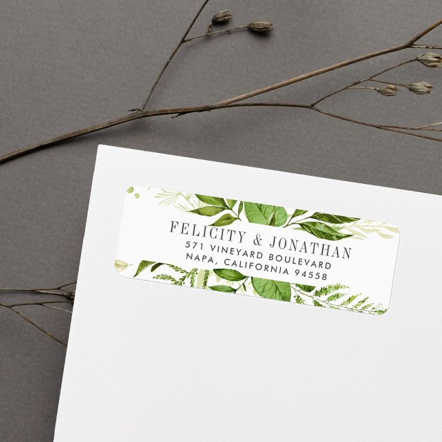 Wild Meadow | Botanical Return Address Return Address Label (Creator Uploaded)