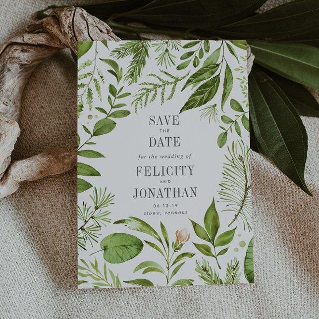 Wild Meadow | Botanical Wedding Save the Date Card (Creator Uploaded)