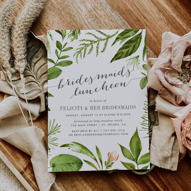 Wild Meadow Bridesmaids Luncheon Invitation (Creator Uploaded)
